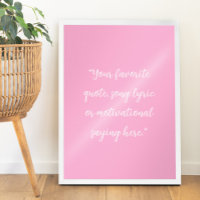 Create Your Own Elegant Script Custom Quote Poster