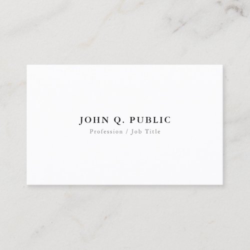 Create Your Own Elegant Simple Modern Minimalist Business Card