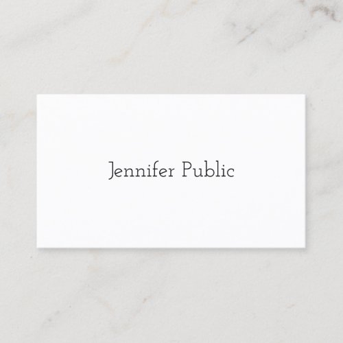 Create Your Own Elegant Simple Template Modern Business Card