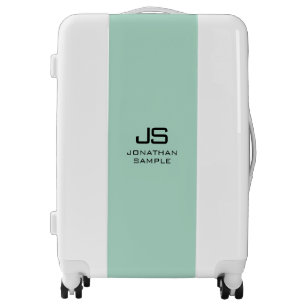 Create Your Own Elegant Template Name Monogram Luggage