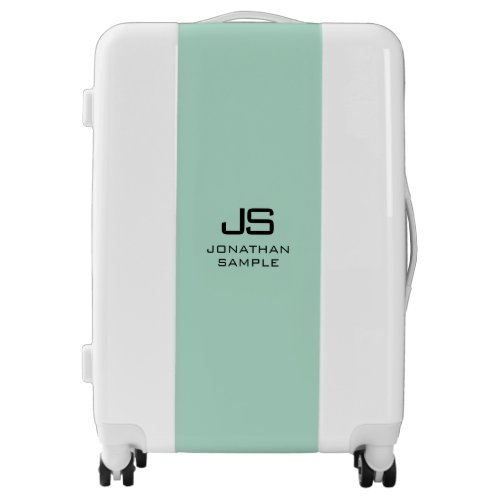 Create Your Own Elegant Template Name Monogram Luggage