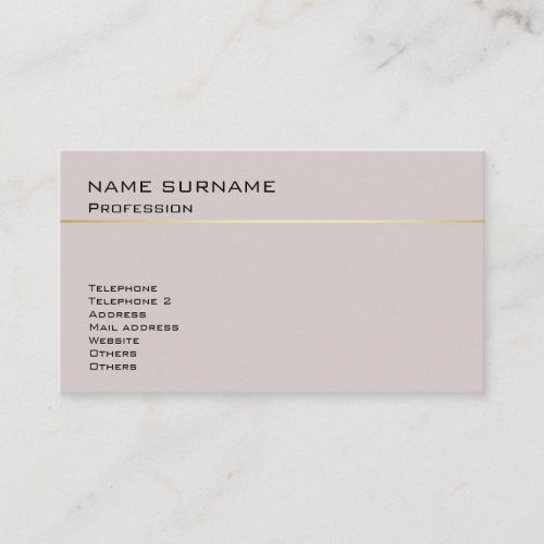 Create Your Own Elegant Trendy Harmonic Colors Business Card