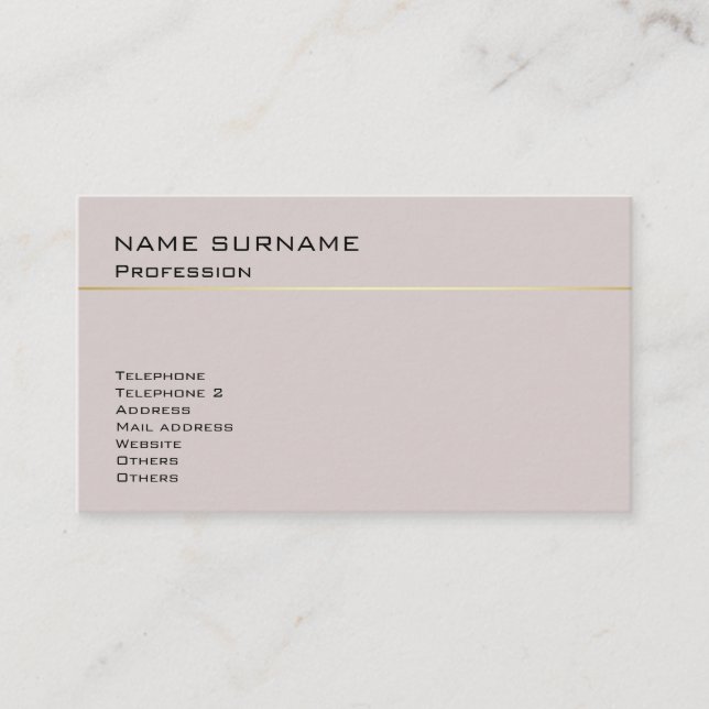 Create Your Own Elegant Trendy Harmonic Colors Business Card (Front)