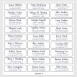 Create Your Own Elegant Wedding Guest Address Sticker<br><div class="desc">Create Your Own Personalized Elegant Wedding Guest Address Sticker Labels with text in navy blue. Enter up to 27 guests addresses. Please double check all text before adding it to your cart. For further customization, please click the "customize further" link and use the design tool to modify this template. Personalize...</div>