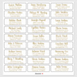 Create Your Own Elegant Wedding Guest Address Sticker<br><div class="desc">Create Your Own Personalized Elegant Wedding Guest Address Sticker Labels. Enter up to 27 guests addresses. Please double check all text before adding it to your cart. For further customization, please click the "customize further" link and use the design tool to modify this template. Personalize further , if desired, for...</div>