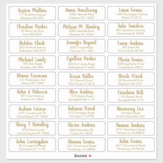 Create Your Own Elegant Wedding Guest Address Sticker