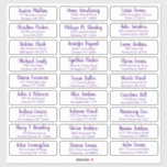 Create Your Own Elegant Wedding Guest Address Sticker