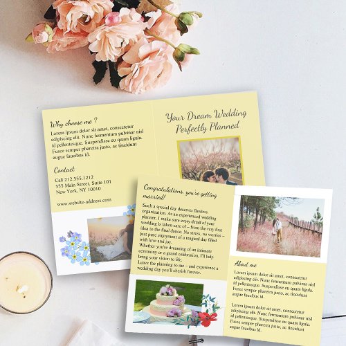 Create your own elegant wedding planner Brochure
