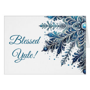Create Your Own Elegant Winter Snowflake Yule Cards