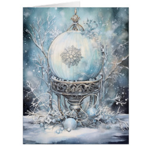 Create Your Own Elegant Winter Time Crystal Ball Cards