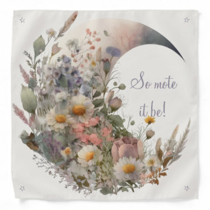 Create Your Own Elysian Floral Crescent Moon Bandana