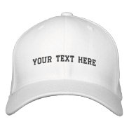 Create Your Own Embroidered Basic Flexfit Wool Cap at Zazzle
