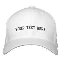 Create Your Own Embroidered Flexfit Wool | Basic Cap Zazzle