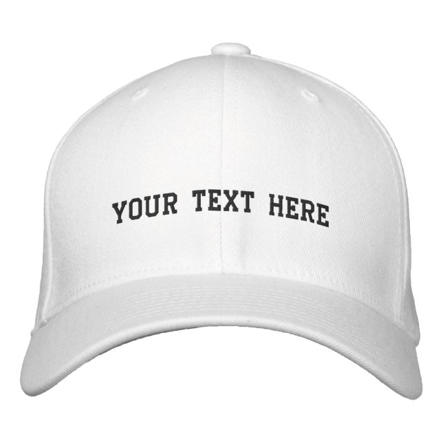 Embroidered Hat, Basic Flexfit Wool Cap  (Front)