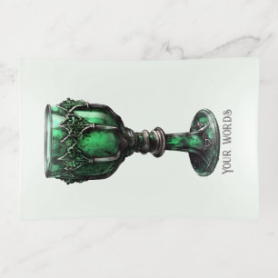 Create Your Own Emerald Green Chalice Trinket Tray
