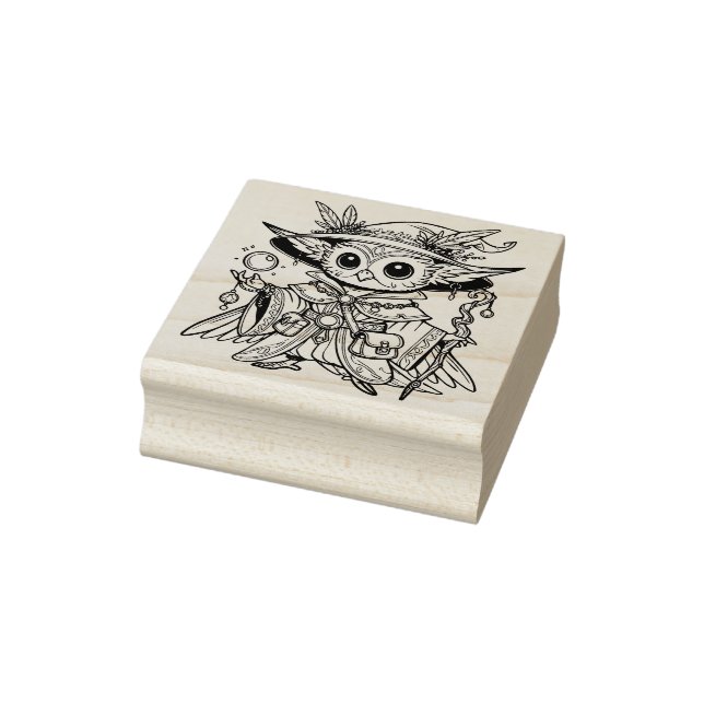 Create Your Own Enchanting Owl Witch Rubber Stamp (Stamp)