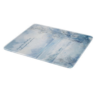 Create Your Own Enchanting Winter Scenic Floral Cutting Board