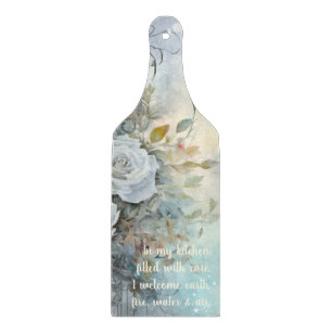 Create Your Own Enchanting Winter Solstice Roses Cutting Board