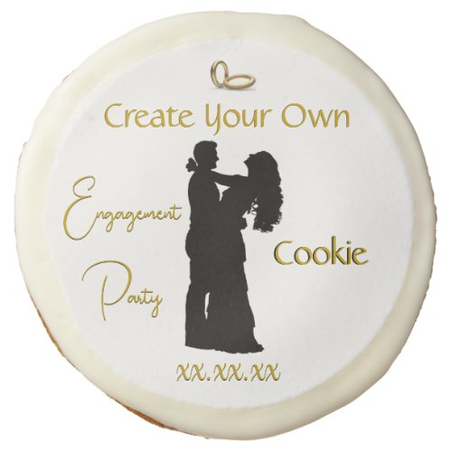 Create Your Own Engagement Party Sugar Cookie