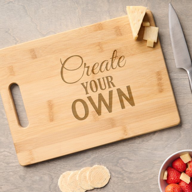 Create Your Own Engraved Cutting Board (Cheese)