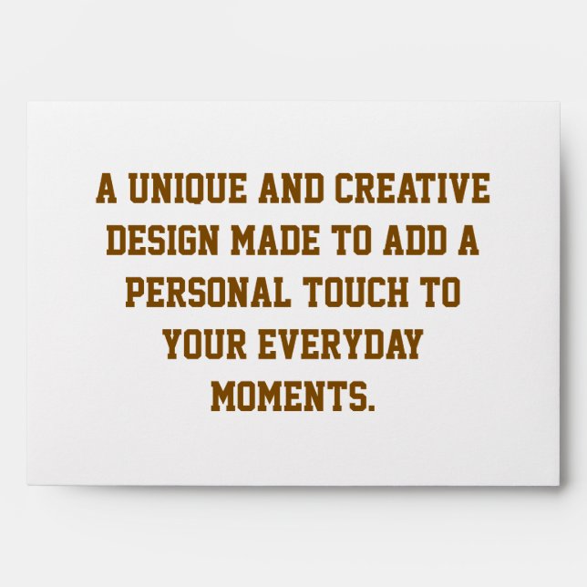 Create Your Own Envelope (Front)