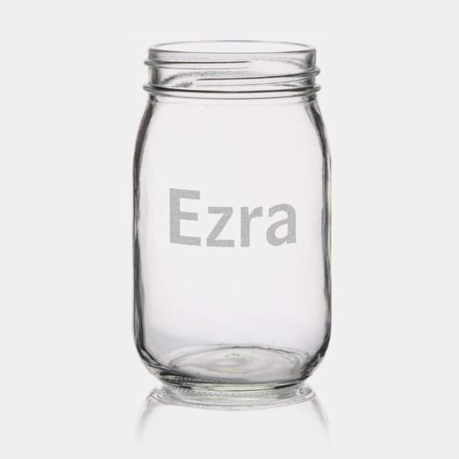 Create Your Own Etched Mason Jar (Glassware)