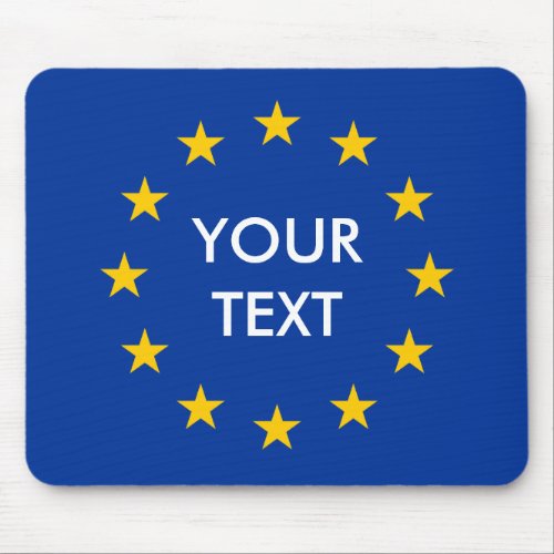 Create your own EU European Union flag mousepad