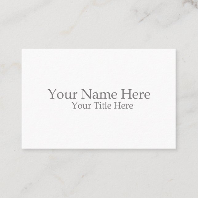 Create Your Own Euro Business Card (Front)