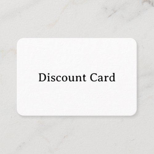 Create Your Own Euro Rounded 3.346" x 2.165" Discount Card