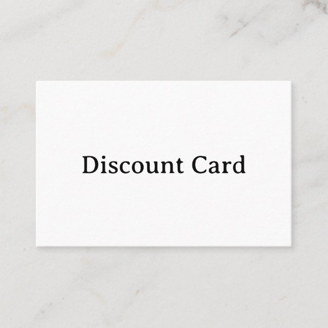 Create Your Own Euro Squared 3.346" x 2.165" Discount Card (Front)