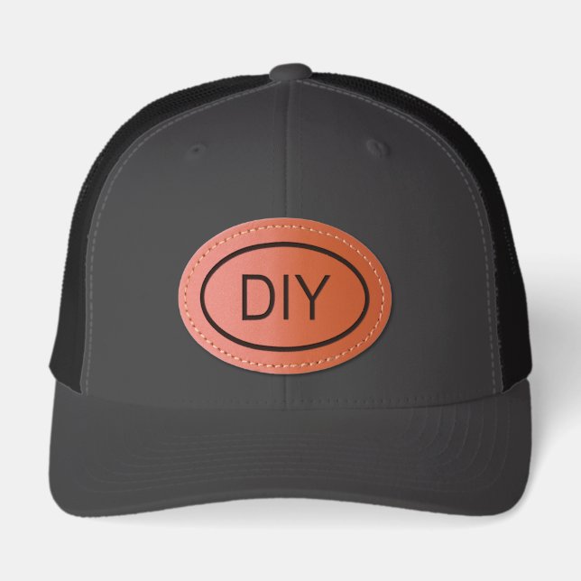 Create Your Own Euro Style Oval Leather Patch Hat (Front)
