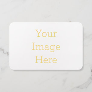 Create Your Own European Rounded Corner Foil Busin Business Cards