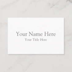 Create Your Own European Sized Business Cards at Zazzle