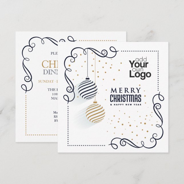Create Your Own Event & Company Holiday Invitation (Front/Back)