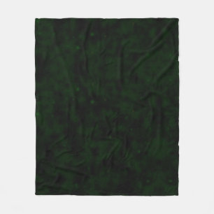 Create Your Own - Extra Dark Grunge Texture Green Fleece Blanket