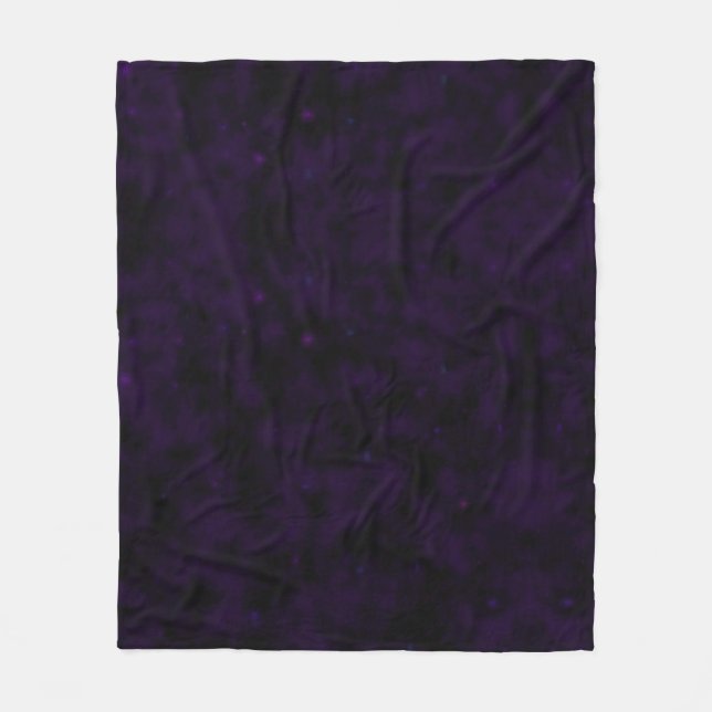 Create Your Own - Extra Dark Grunge Texture Purple Fleece Blanket (Front)