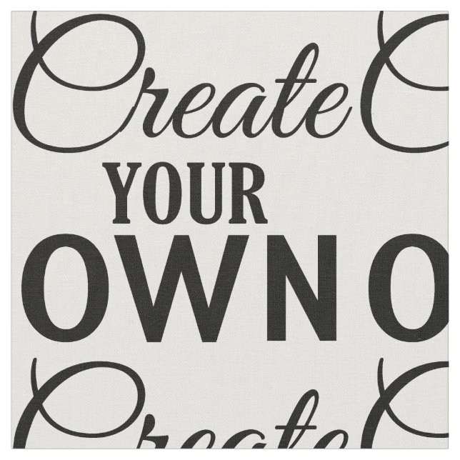 Create Your Own Fabric (Close Up)