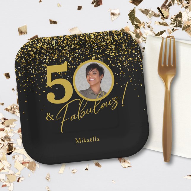 Create Your Own Fabulous Birthday Photo Paper Plates (Creator Uploaded)