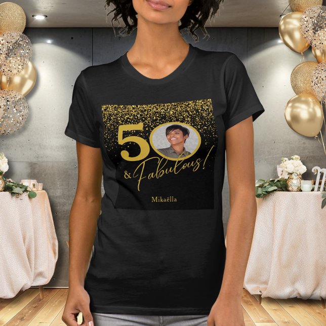Create Your Own Fabulous Birthday Photo T-Shirt (Creator Uploaded)