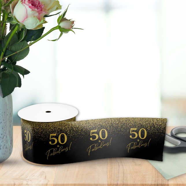 Create Your Own Fabulous Milestone Birthday Satin Ribbon (Creator Uploaded)