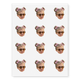Create Your Own Face Tattoos, Personalized Photo  Temporary Tattoos