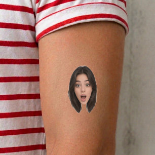 Create Your Own Face Tattoos, Personalized Photo Temporary Tattoos