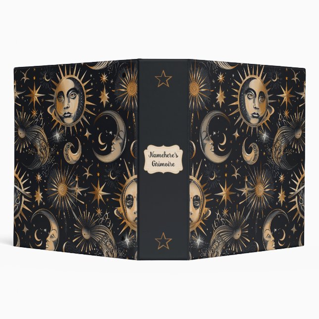 Create Your Own Faces in the Sky Celestial 3 Ring Binder (Background)