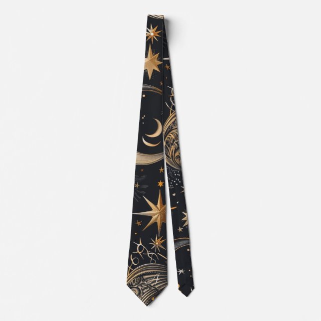 Create Your Own Faces in the Sky Celestial Neck Tie (Front)