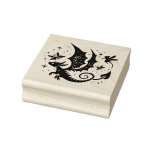 Create Your Own Fairy Dragon Butterfly Friends Rubber Stamp