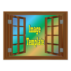 Create Your Own 🌿 Fake Window View  Photo Print