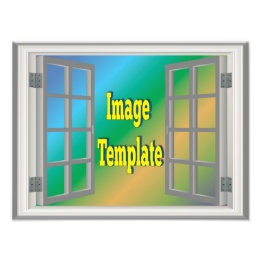 Create Your Own 🌿 Fake Window View Photo Print