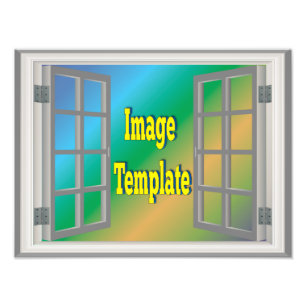 Create Your Own 🌿 Fake Window View  Photo Print