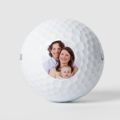 Create Your Own Family Christmas Photo Golf Balls