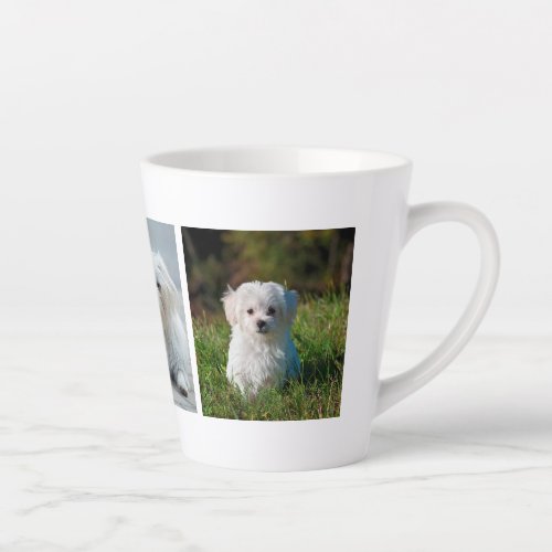 Create your Own Family Dog Photo Latte Mug